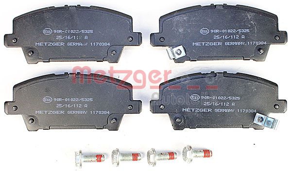 METZGER 1170384 Bremsbelagsatz, Scheibenbremse